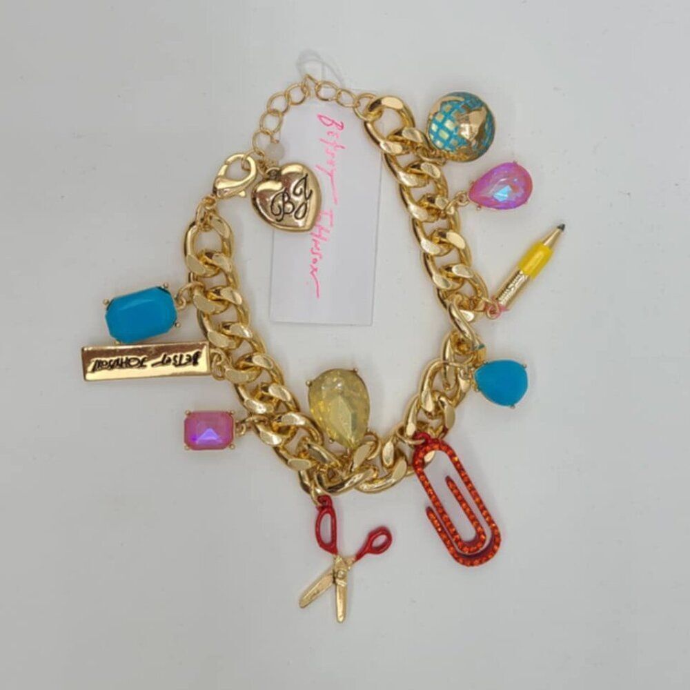 Betsey Johnson Back To School Charm Bracelet NWT!  NEW! - Picture 8 of 8
